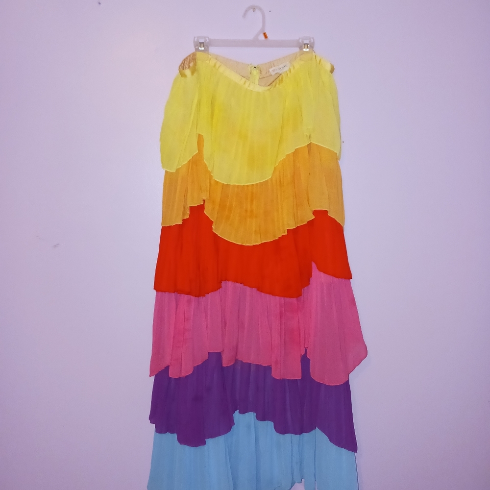 Colorful Layered Women's Skirt - Picture 3 of 10